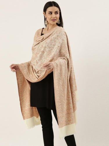 woman-off--white-woven-design-jamawar-shawl